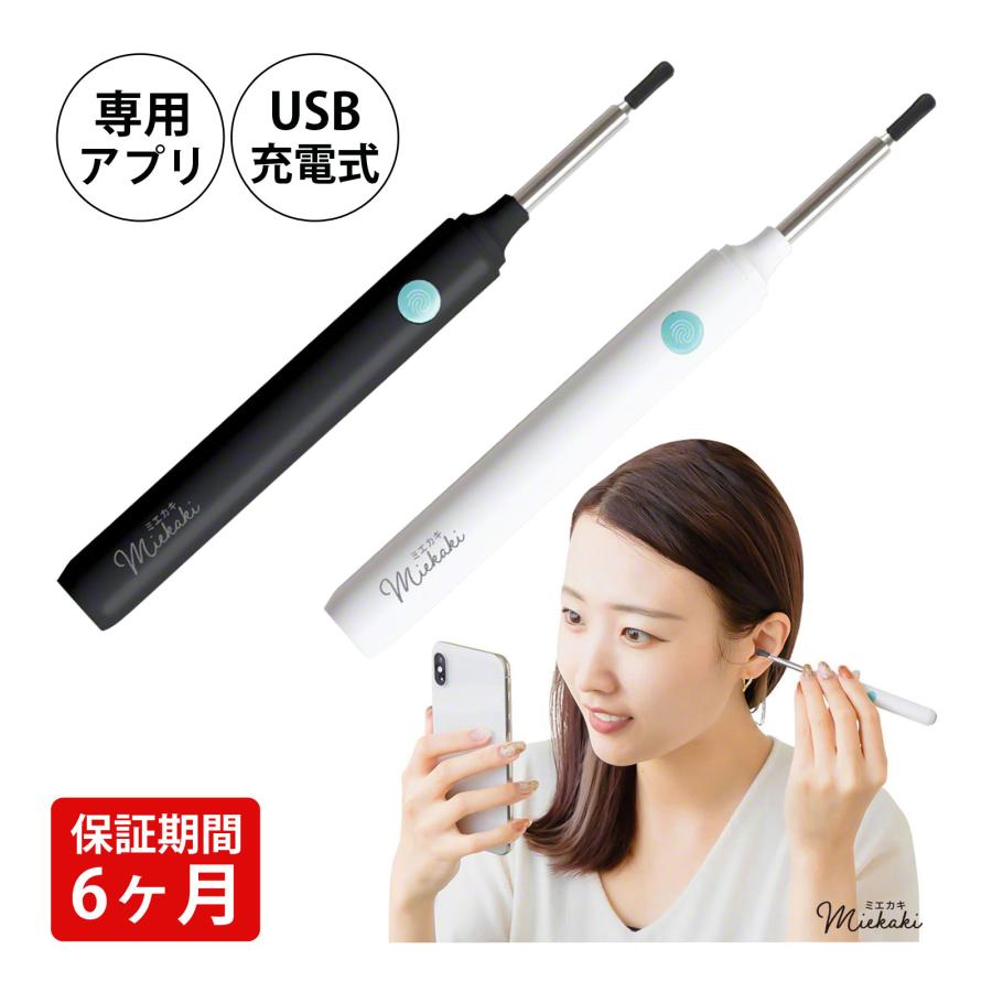 耳かき カメラ付きイヤースコープ ライト ワイヤレス アプリ USB 充電