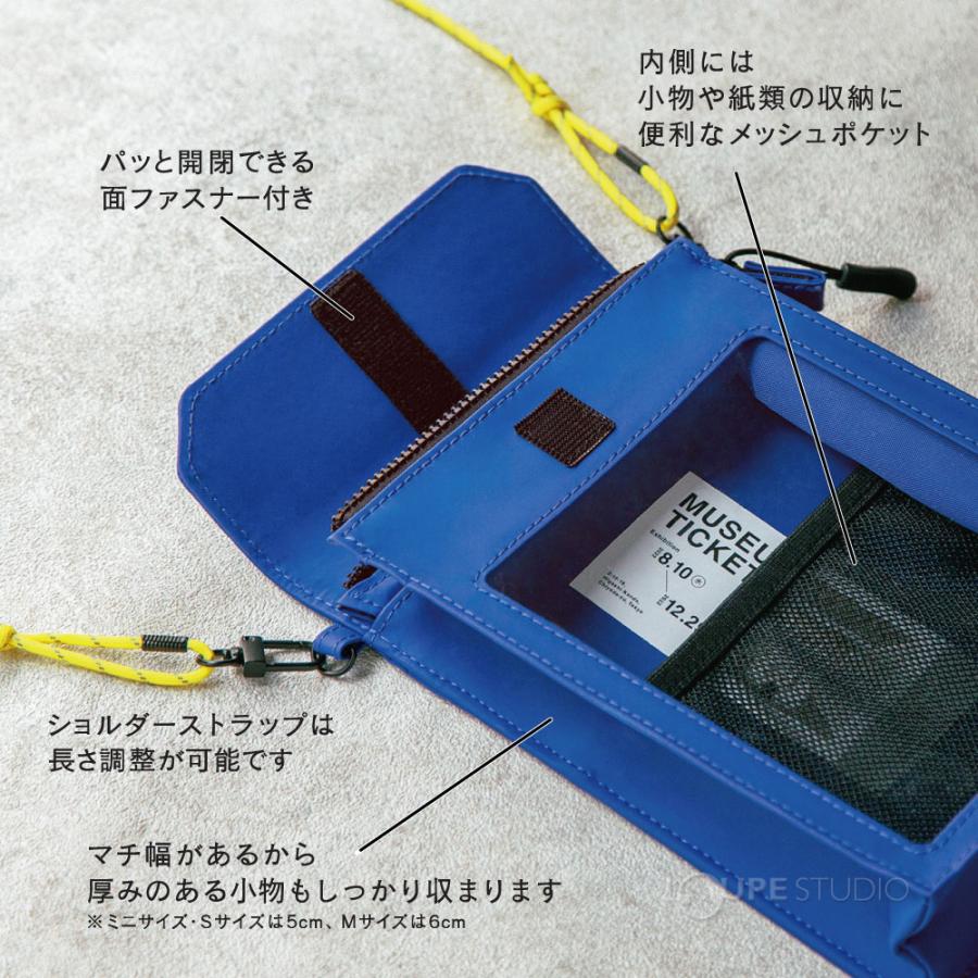 スマホケース 携帯ケース ショルダー タイプ Mサイズ ショルダーバッグ 透明 クリアバッグ ビニール レディース メンズ おしゃれ｜loupe｜08