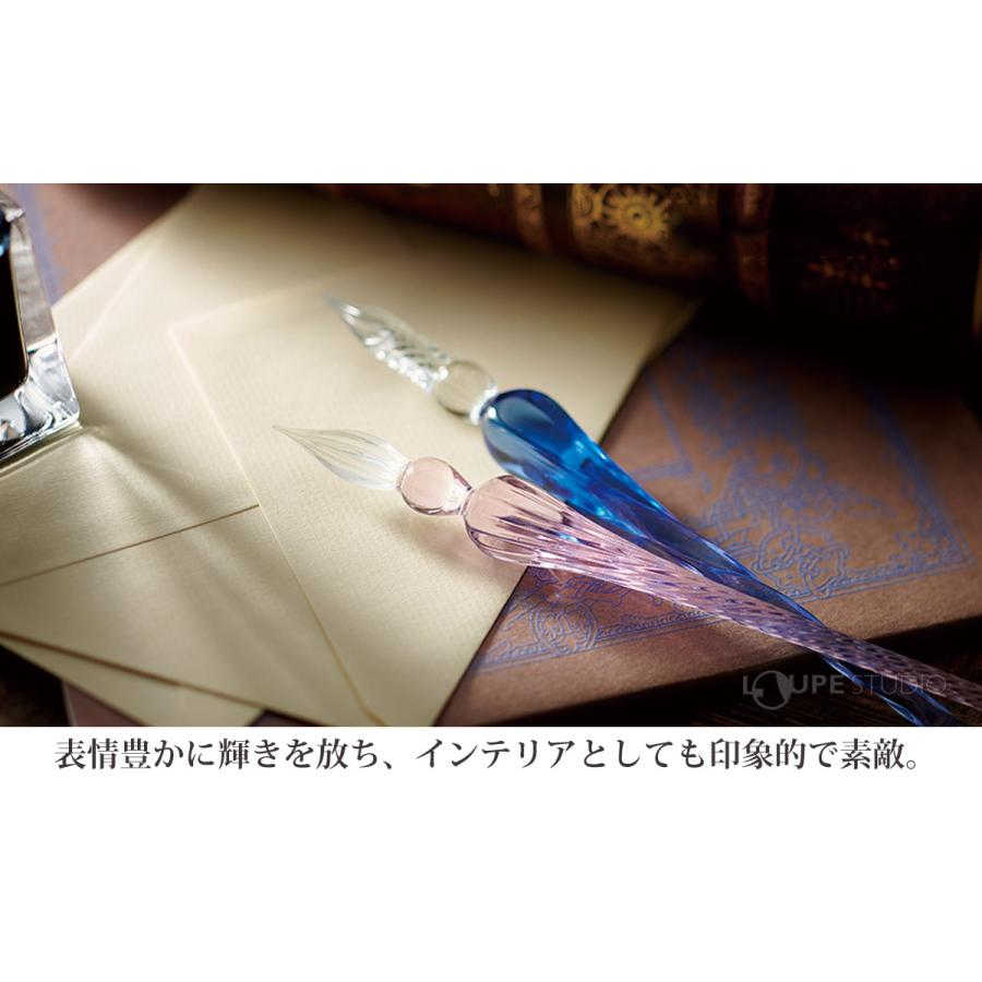 ガラスペン ストロー 万年筆 インク ペン シンプル 単品 透明 文具