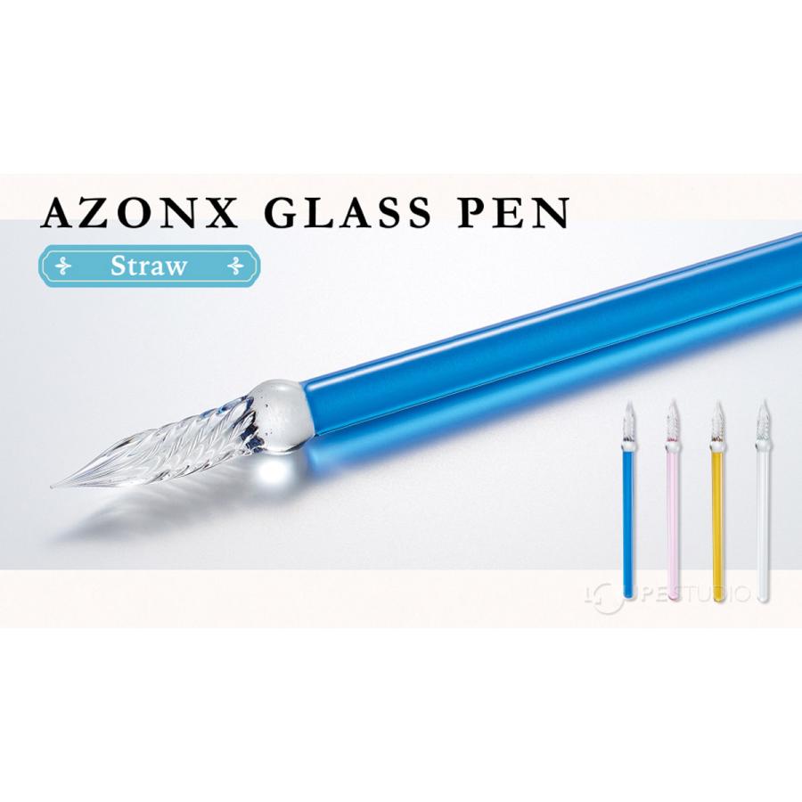 ガラスペン ストロー 万年筆 インク ペン シンプル 単品 透明 文具
