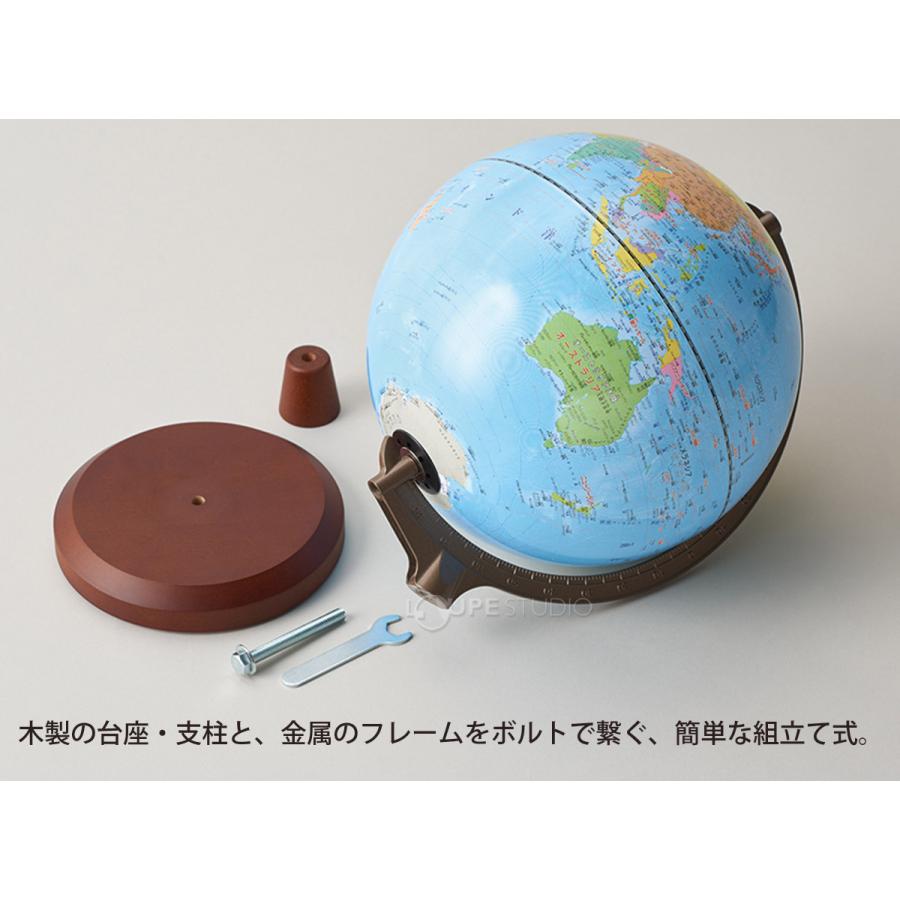 地球儀 子供用 小学生 球径25cm 国別色わけ地球儀 行政図 レイメイ藤井