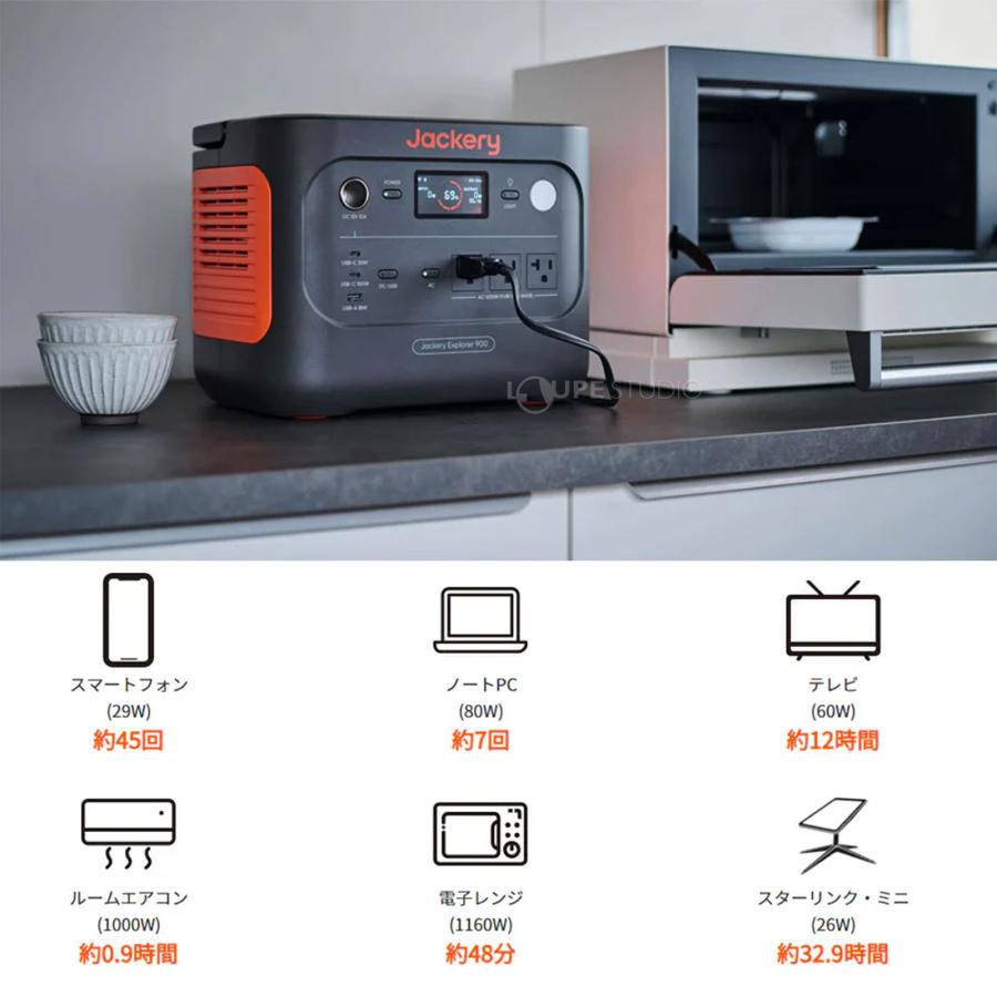ジャクリ ポータブル電源 900 JE-900A 非常用 バックアップ 960Wh 1500Wの画像