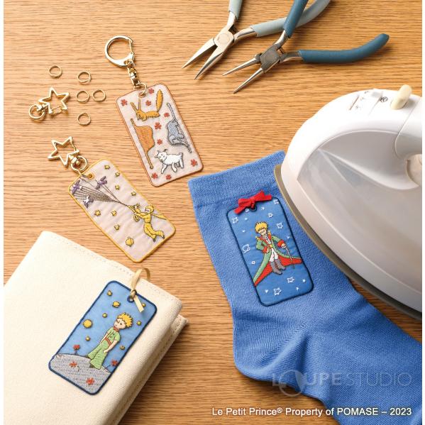 星の王子さま 2WAY ブックマーカー 5個セット 刺繍しおり ブックマーク