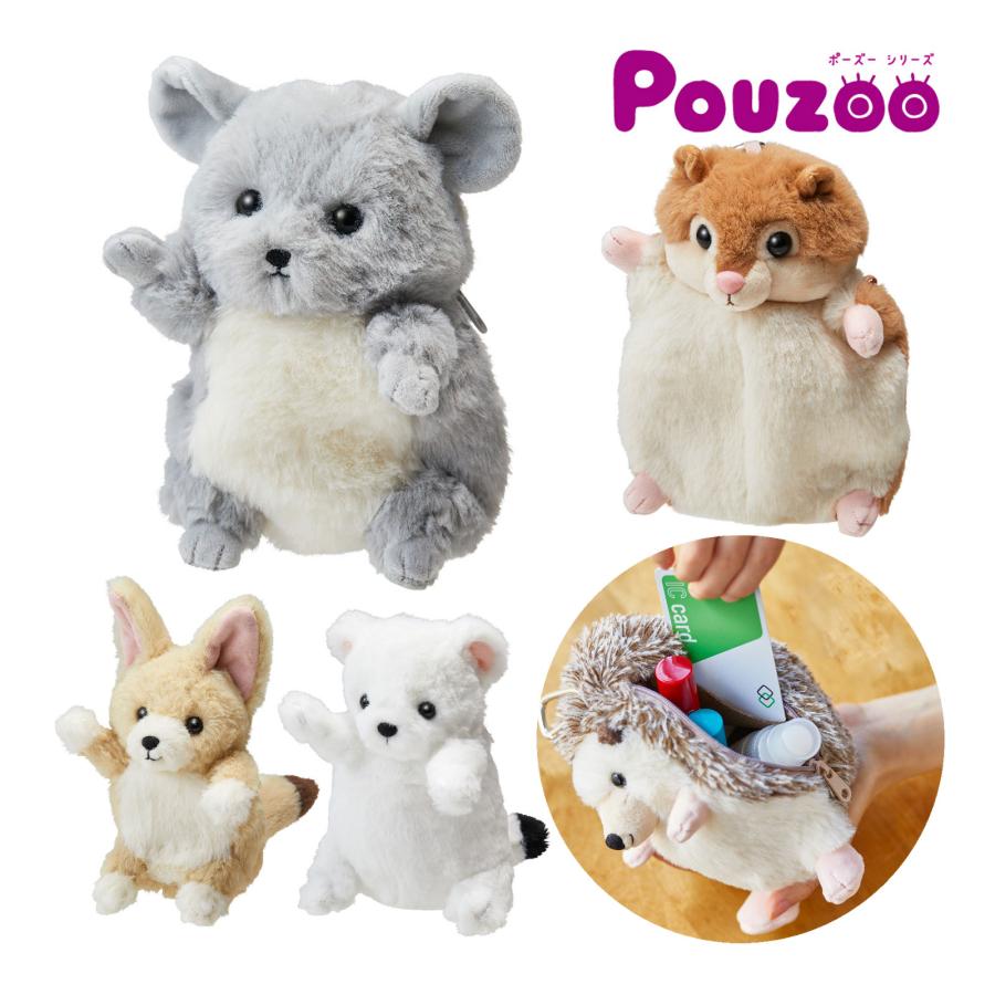 キングジム ポーズー クッション ポーチ カラビナ付き Pouzoo