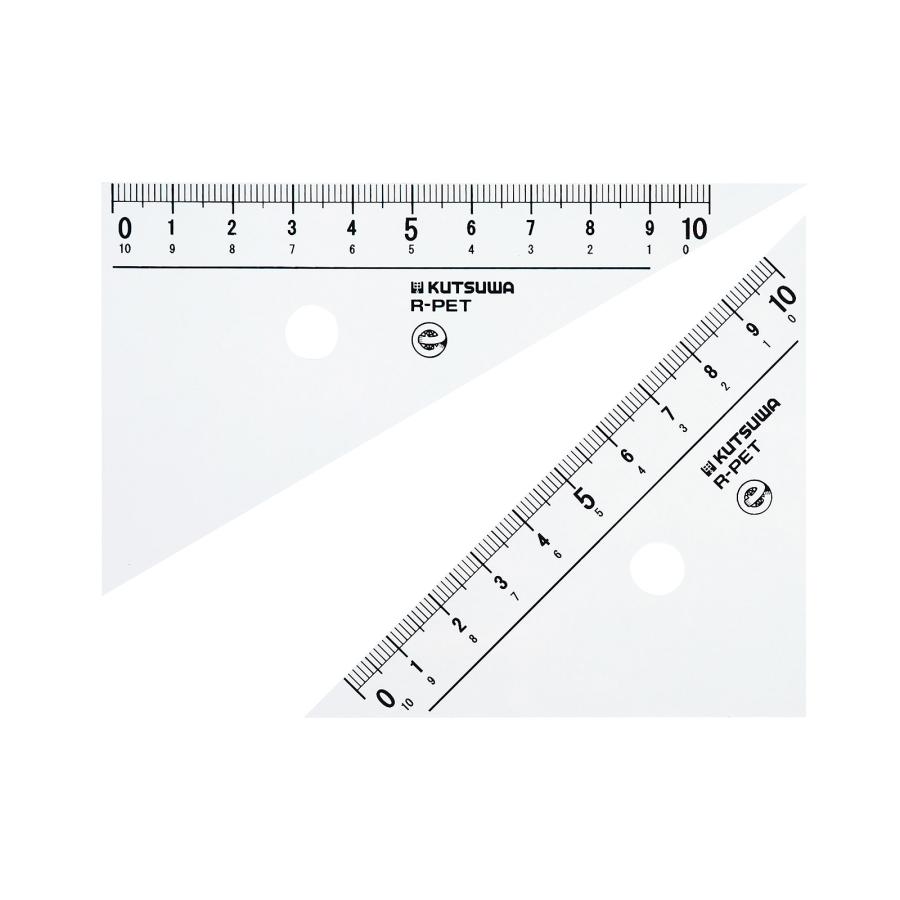 ものさし　せんひき 三角定規 10cm 文具 さし ものさし 測る 線引き 小学生 学校 教材 事務