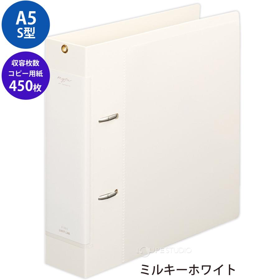 myfa コレクション ファイル ワイド A5 クリヤーホルダー 2穴 白