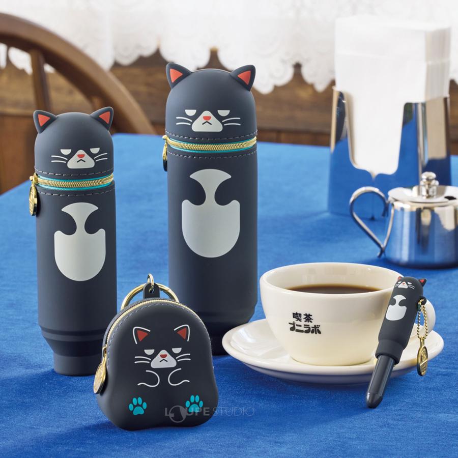 ミニポーチ カラビナ付き 喫茶プニラボ おすわりミニポーチ 小物入れ