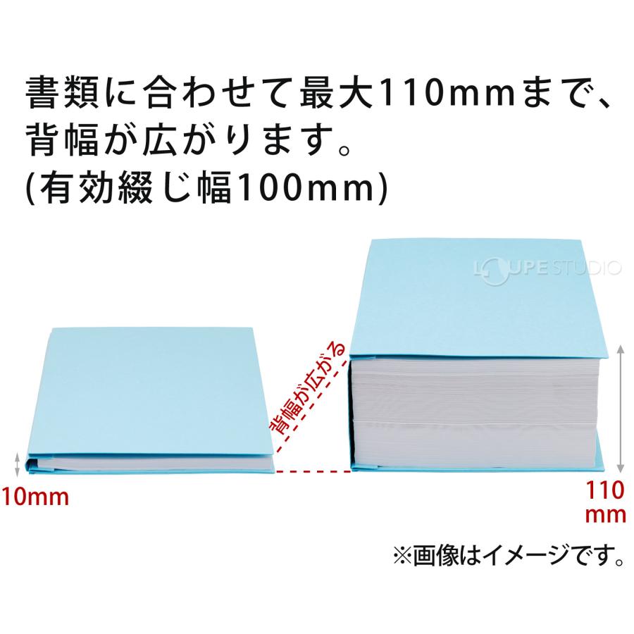 エコA-NER ファイル A5判 縦型 A5SW/A5SK 2穴 ハトメ付 10個セット 美濃商会 背 表紙 伸びる 文具 文房具 事務用品 ...