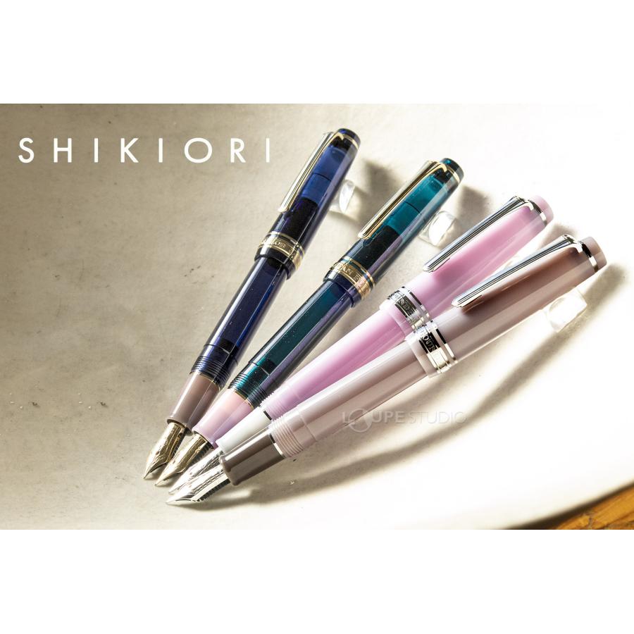 万年筆 プレゼント 高級 ペン 21金 SHIKIORI ―四季織― 山水 中細