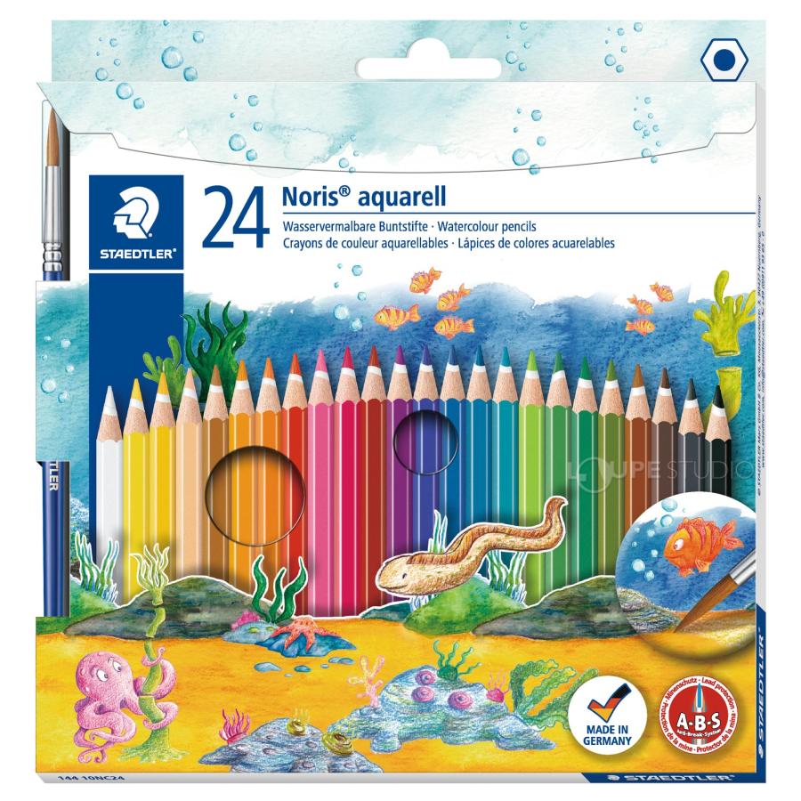 ステッドラー (STAEDTLER) ノリスクラブ 水彩色鉛筆セリース入 24色