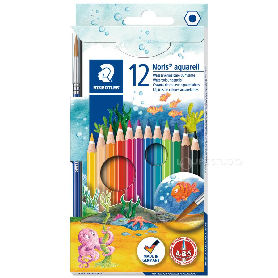 ステッドラー (STAEDTLER) ノリスクラブ 水彩色鉛筆セリース 12色