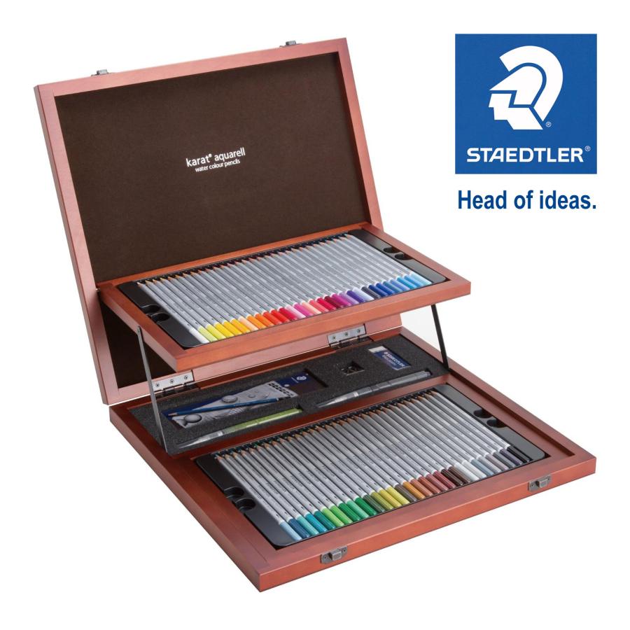 【新品・未使用】 STAEDTLER　カラト アクェレル水彩色鉛筆 ステッドラー 楽天市場】ステッドラー 色鉛筆 水彩 60色 大人 子供 文具