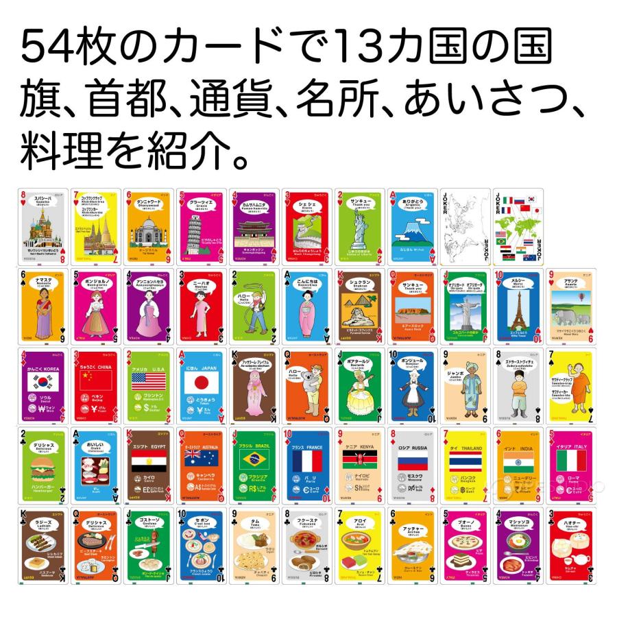 トランプ 世界のいろいろトランプ 知育玩具 社会 ゲーム トランプ ゲーム 学習 社会 子供 キッズ おもちゃ 小学生 ジュニア 室内