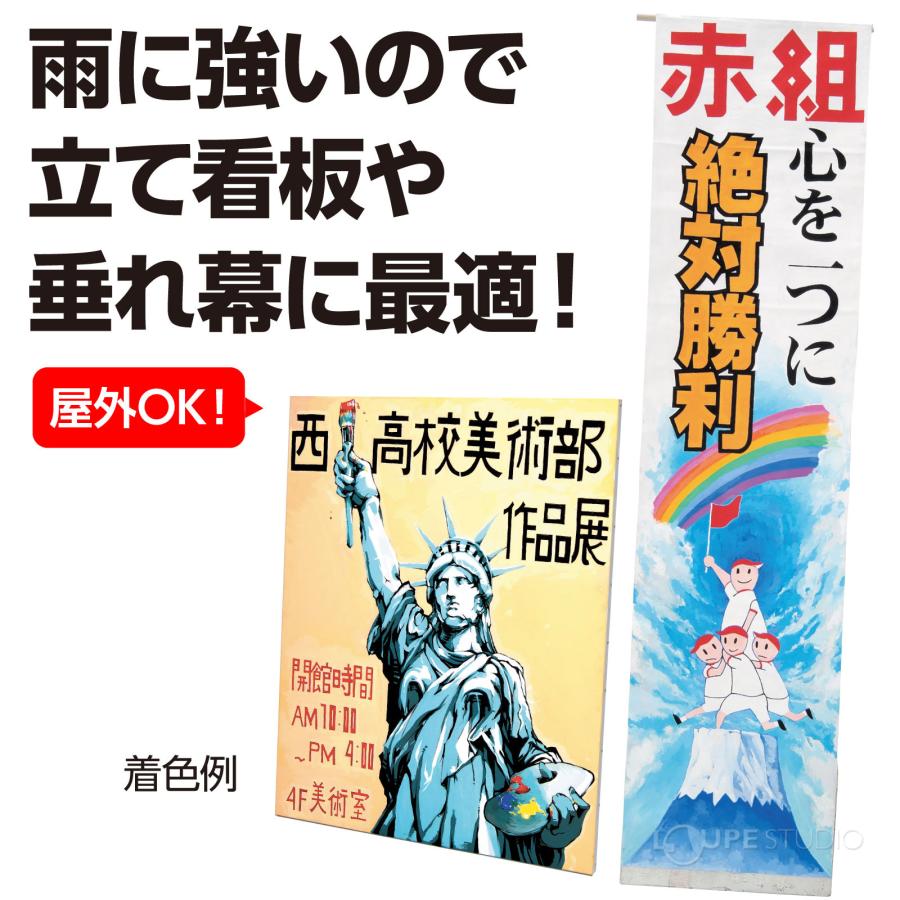 ペイントクロス 145cm幅 15m巻 特殊ナイロン繊維 制作素材・応援旗や