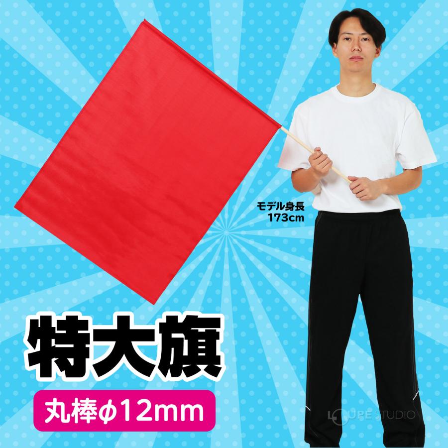 特大旗 800×600mm 旗 フラッグ 手作り カラー 赤 青 黄 運動会 体育祭
