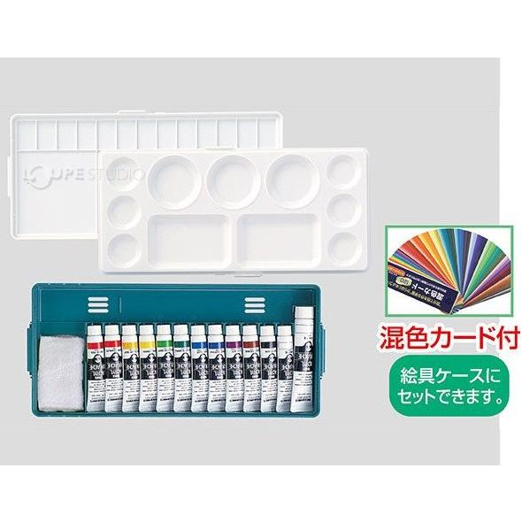 絵具 T AG プライム 12色13本入 混色C付 パレット 美術 画材 図工