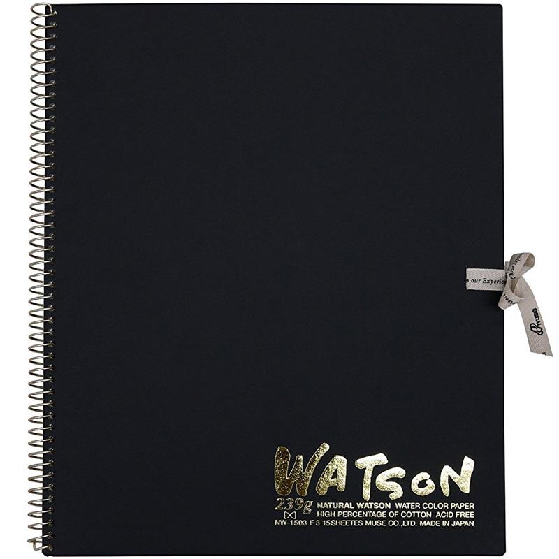 ミューズ 高級水彩紙 ワトソンブック 中性紙 Nw 1503 F3 スケッチ ブック 画材 美術 写生 ノート デザイン イラスト 工作 図工 Atc ルーペスタジオ 通販 Yahoo ショッピング