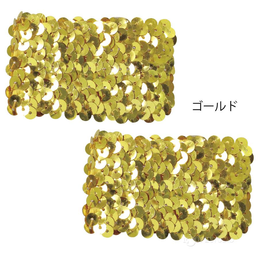 メタリック リストバンド キラキラ スパンコール チアリーダー チア