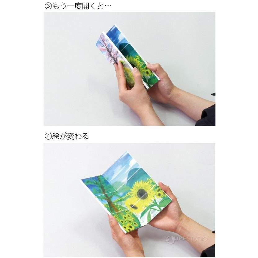 手作りからくり 屏風 キット 手作り 図工 美術 教材 小学生 中学生 夏休み 自由研究 工作 Atc ルーペスタジオ 通販 Yahoo ショッピング