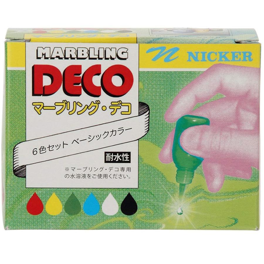 マーブリング デコ6色セット ベーシックカラー マーブリング用絵の具 マーブリングセット 絵の具 塗料 工作 小学生 自由研究 図工 画材 美術 学校 Atc 081 ルーペスタジオ 通販 Yahoo ショッピング