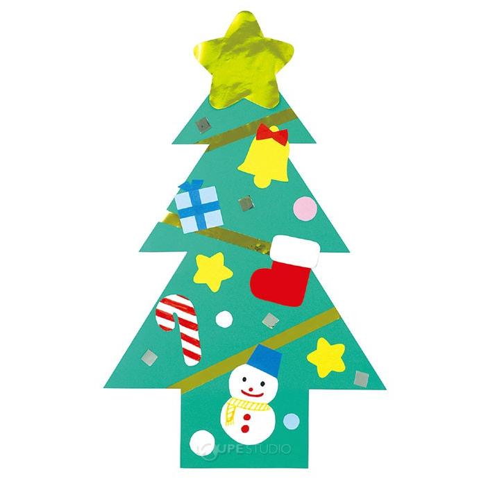 クリスマスツリー 工作紙 図工 工作 知育玩具 子供 キッズ 幼稚園 保育園 小学生 Atc 077 ルーペスタジオ 通販 Yahoo ショッピング