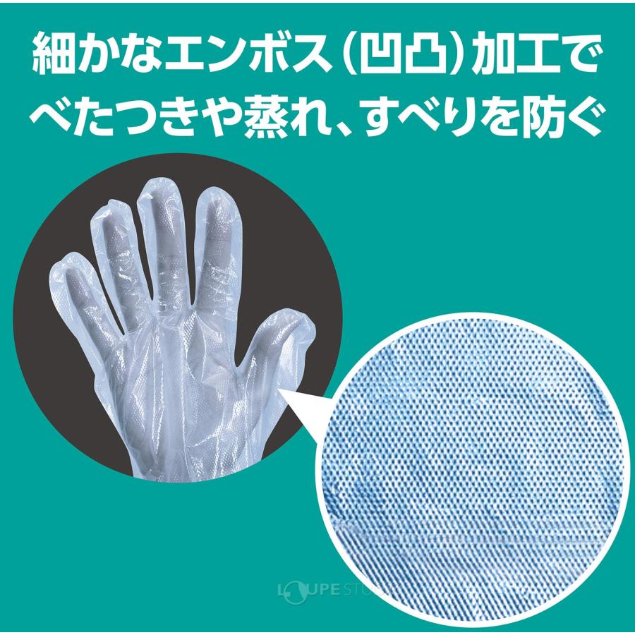 ビニール手袋 使い捨て 100枚 水色 大人用 インフルエンザ コロナ