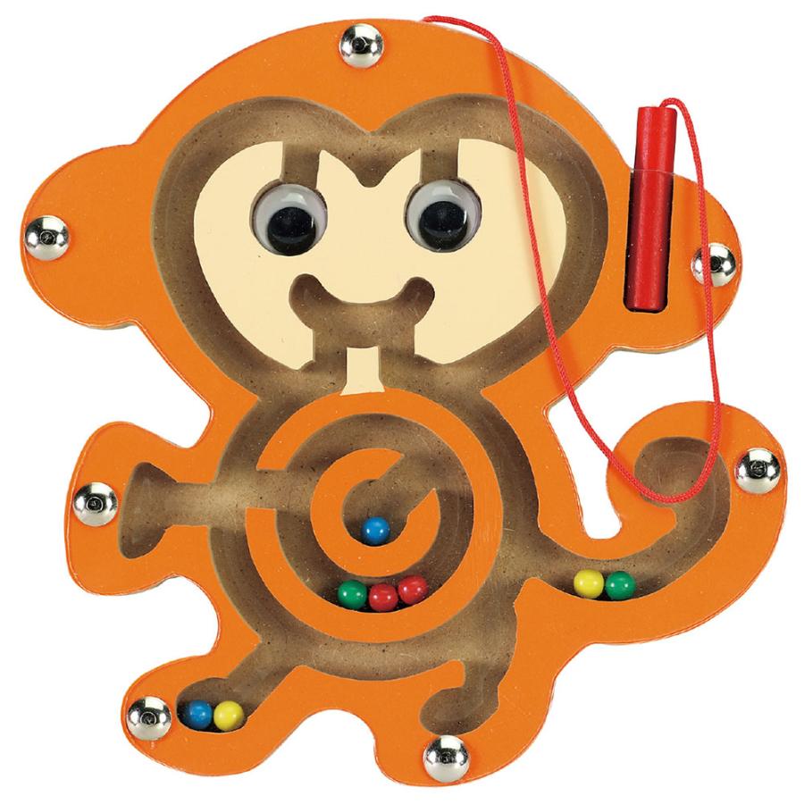 木製アニマル迷路 ゲーム 幼児 キッズ 木製 工作 キット 小学生 知育玩具 木のおもちゃ めいろ おさるさん サル 猿 磁石 マグネット Atc 0 ルーペスタジオ 通販 Yahoo ショッピング
