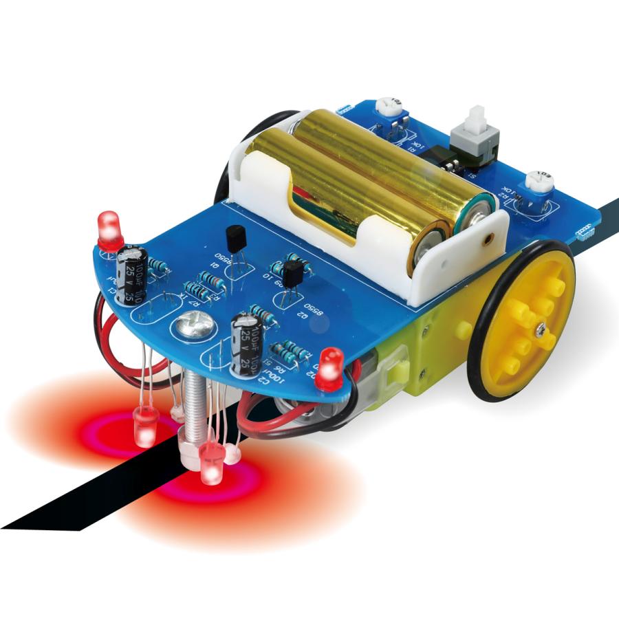 工作キット 小学生 ライントレースカー組立キット 車 手作り 理科 科学 実験セット 知育玩具 おもちゃ 室内 夏休み 自由研究 自作 男の子 Atc ルーペスタジオ 通販 Yahoo ショッピング