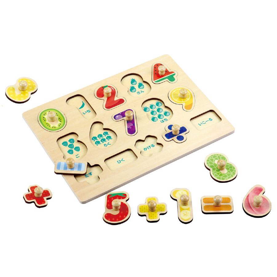 パズル つかんだよパズル 木製 知育玩具 木のおもちゃ 子供 幼稚園 保育園 教育 かたち すうじ 室内 Atc ルーペスタジオ 通販 Yahoo ショッピング