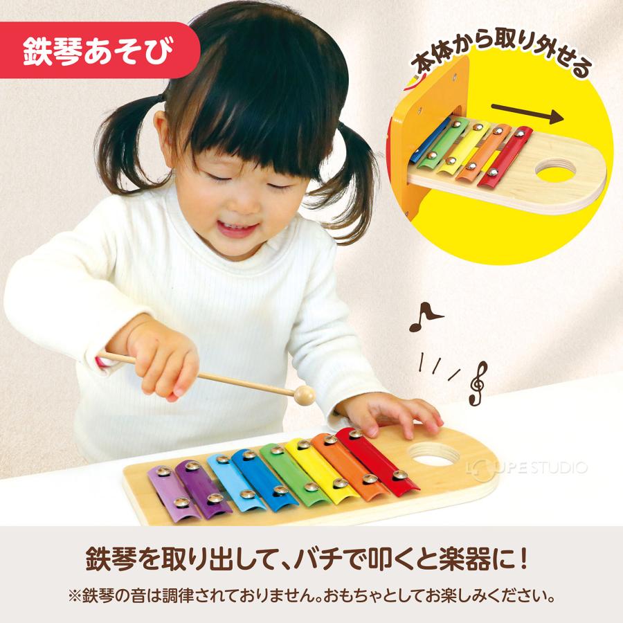 木製 トントン鉄琴 楽器 知育玩具 木のおもちゃ 子供 室内 遊び 幼稚園