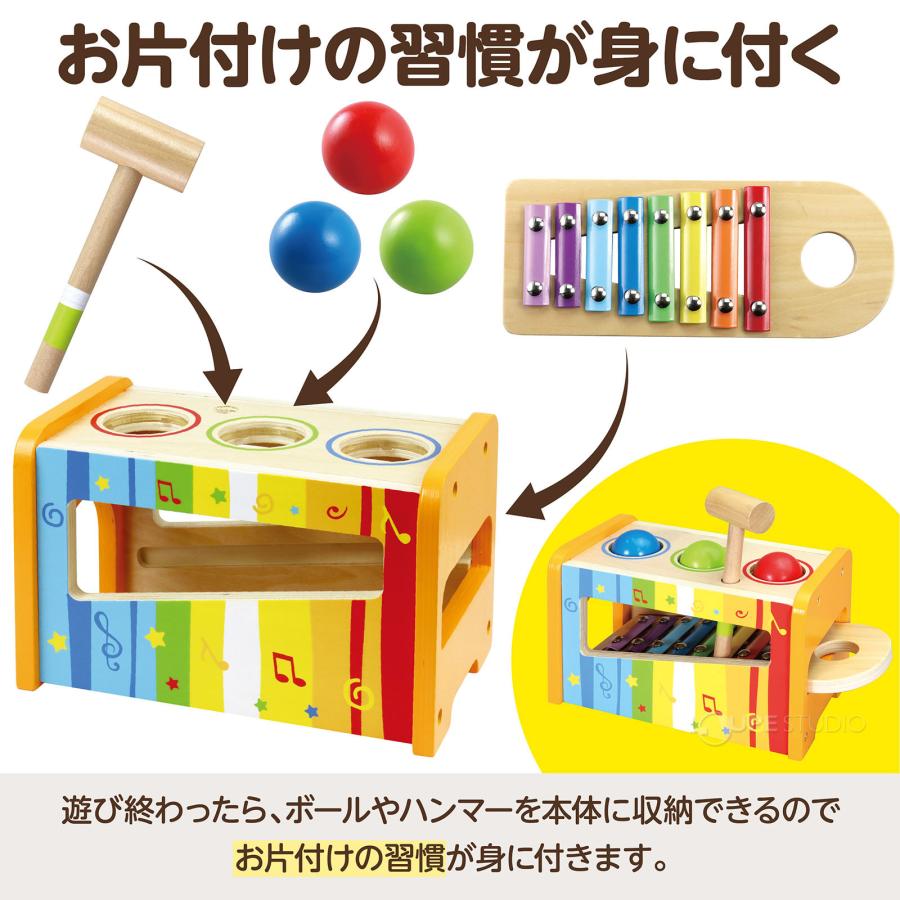 木製 トントン鉄琴 楽器 知育玩具 木のおもちゃ 子供 室内 遊び 幼稚園