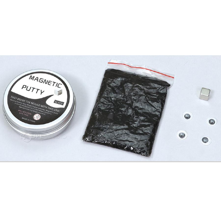 磁石粘土 磁石にくっつく粘土 ブラック 黒 ねんど 砂鉄入り マグネット 玩具 おもちゃ 室内 遊び 工作 自由研究 子供 小学校 Atc 096 ルーペスタジオ 通販 Yahoo ショッピング