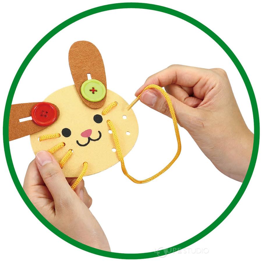 記念日 ひもとおし 紐通し へんしんアニマル うさぎ ボタン遊び 知育玩具 パズル ゲーム 幼児 子供 キッズ 幼稚園 保育園 脳トレ 遊び 室内 練習 Materialworldblog Com