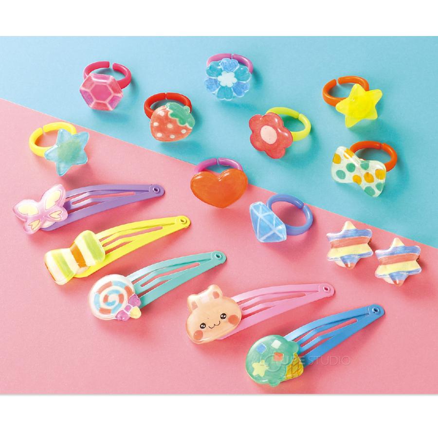 プラ板 レジン アクセサリーキット 手作りキット 工作 女の子 レジン液 枠 パーツ セット おもちゃ 室内 玩具 小学生 自由研究 子供会 景品 プ Atc ルーペスタジオ 通販 Yahoo ショッピング