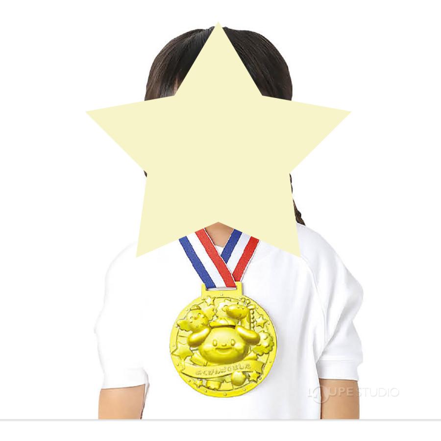 金メダル ゴールド&レッド・3Dスーパービッグメダル アニマルズ