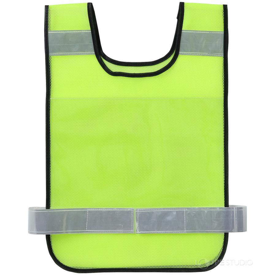 反射ビブスベスト(A4ゼッケンクリアポケット付き) 防犯 防災