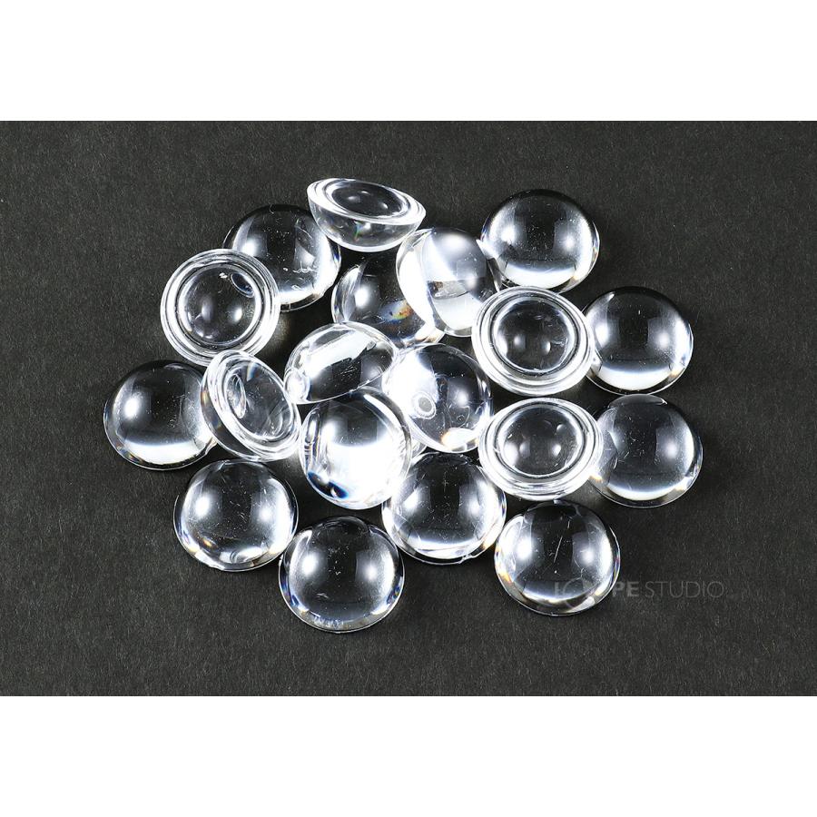 アクリルアイス クリアカボションパーツ 半球 20mm 20個 工作 材料