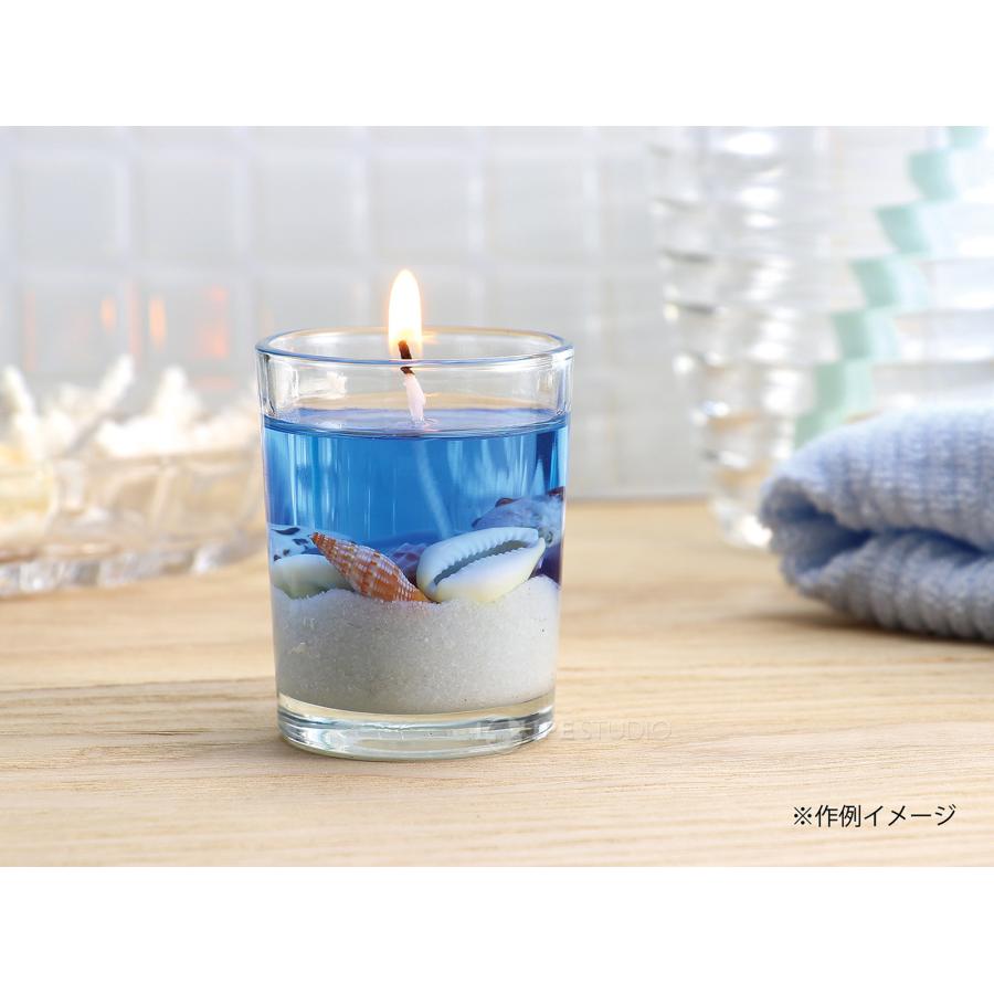 ゼリーキャンドル 青 45ml 材料 海 ジオラマ 手作り 工作 インテリア