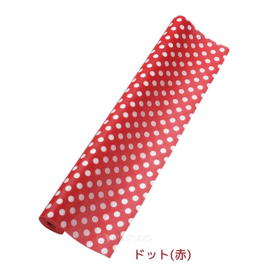 カラー 不織布 ロール ギンガムチェック ドット 5m 切売 手作り 材料 