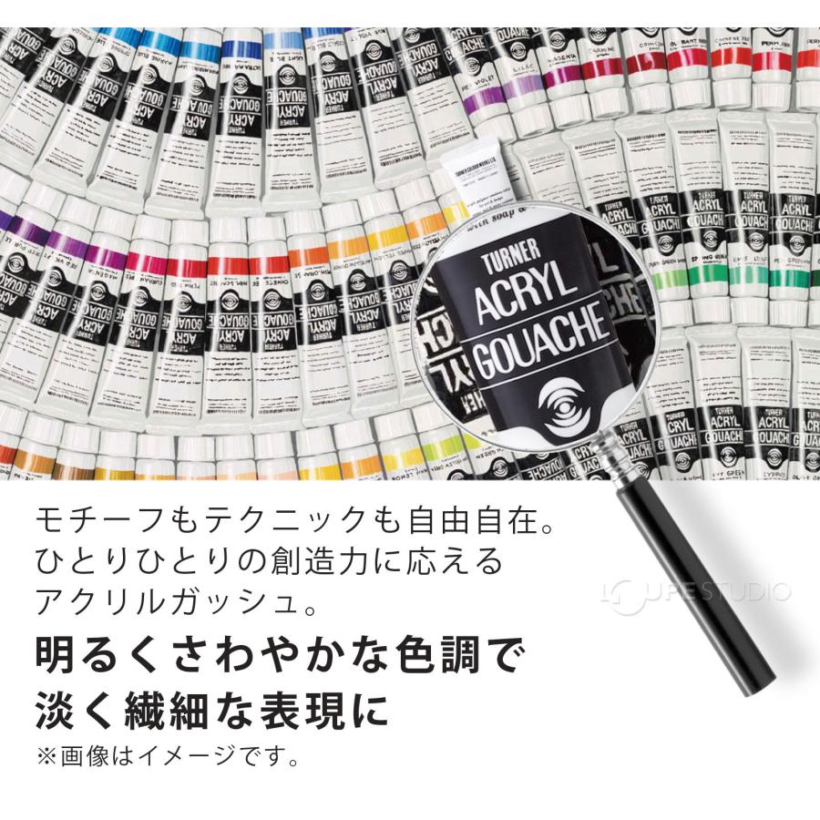 アクリル絵の具 ターナー アクリルガッシュ パステルシリーズ 11ml 6個