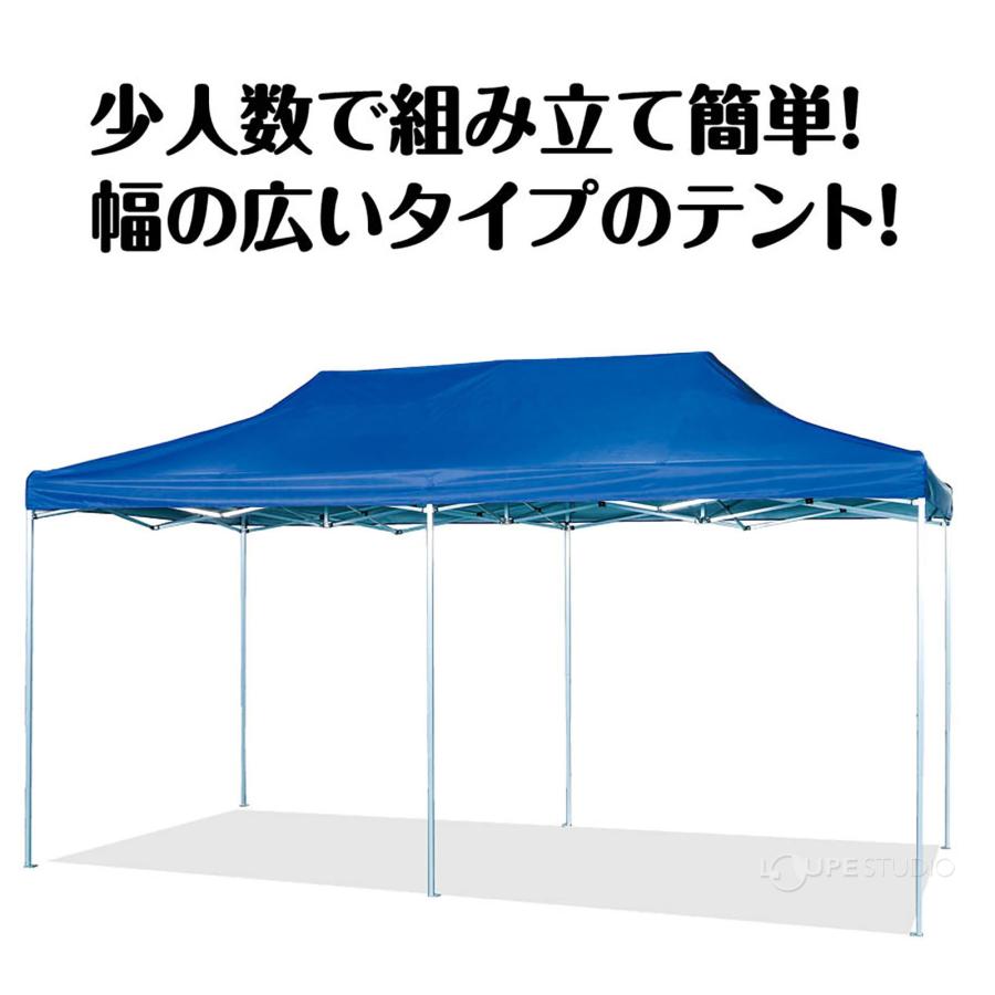 日除けテント 290×580cm アルミフレームの画像