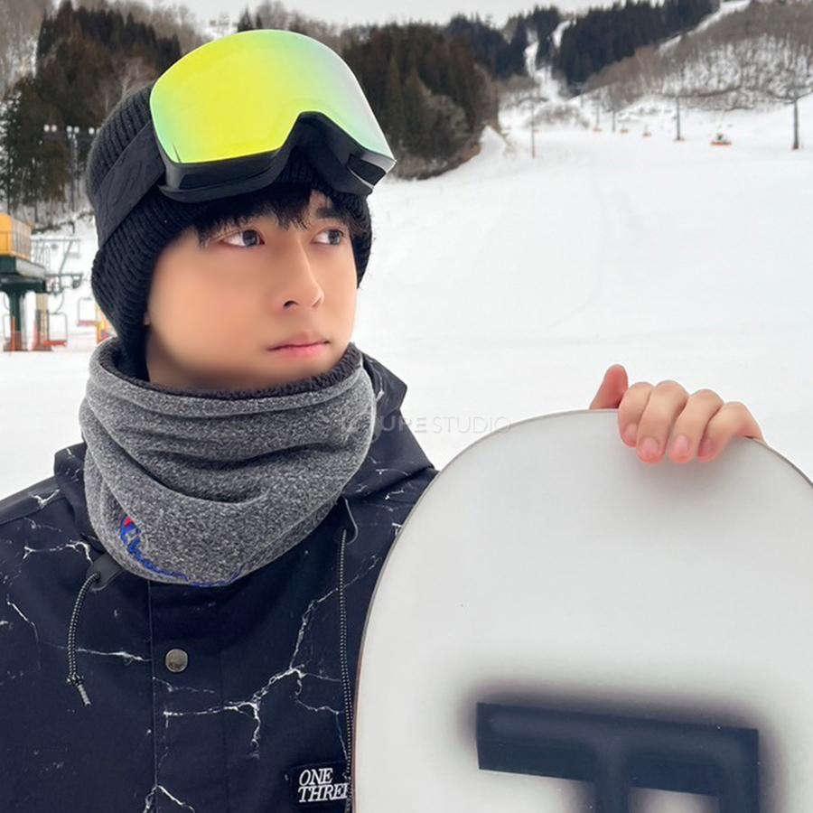 AXE スキーゴーグル 眼鏡対応 曇り止め スノボ ミラーレンズ