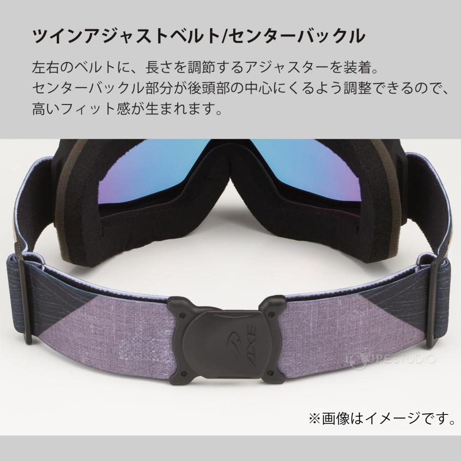 ゴーグル アックス 眼鏡対応 ダブルレンズ 曇り止め AX800-WCM スカイ