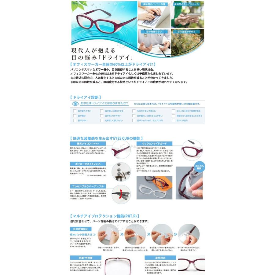 花粉メガネ 花粉症 ゴーグル 花粉症対策 アイキュア EC606