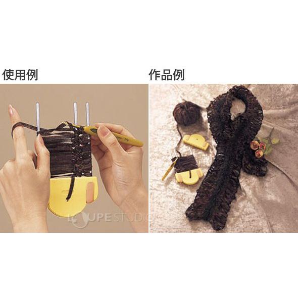 ヘアピンレース編み器 クリップ式 57818 クロバー 手芸用品 編み物
