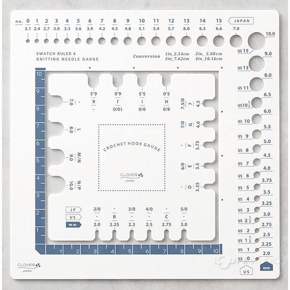 ニットゲージ 棒針ゲージ かぎ針ゲージ「トリオ」 編み物 あみもの