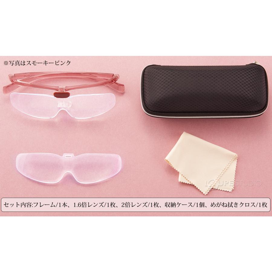 クロバー クラフトルーペ 1.6倍 2倍 手芸 裁縫 ルーペ メガネ 跳ね上げ