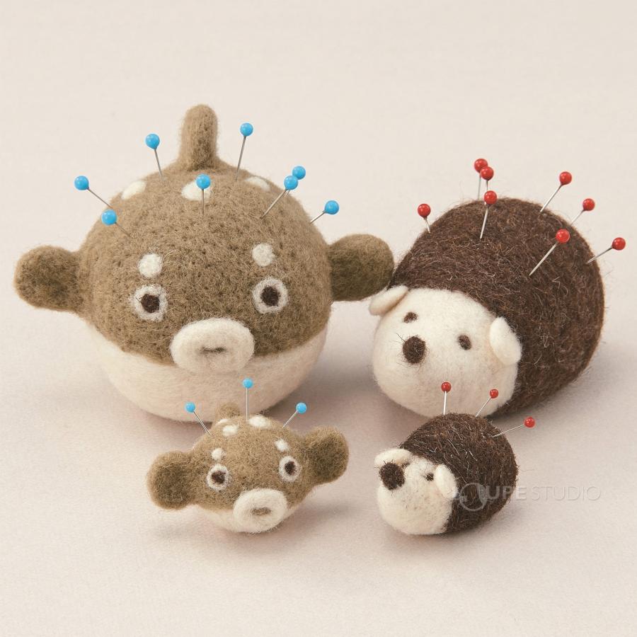 羊毛フェルト ピンクッション 針山 かわいい ウール100％ 針刺し 針