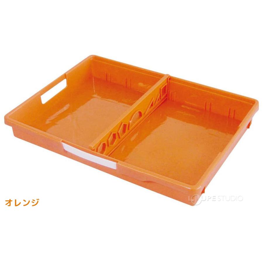 学校引き出し プラスチック A4対応 NW 仕切り 取っ手付き 机