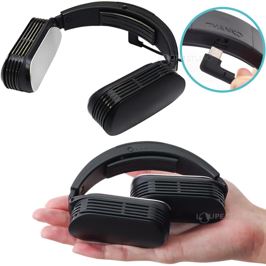 携帯扇風機 首掛け ネッククーラー 冷却ブレート付き Amazon | ネッククーラー 瞬間 首 冷却プレート付 羽なし 上向き